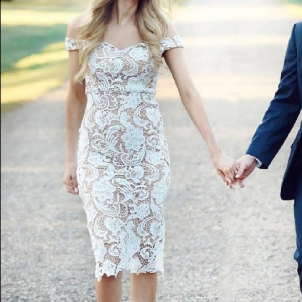 White lace dress. Small.